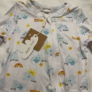 Angel Dear White Sleepwear with Cloud and Star Print